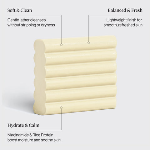 Rice Water Protein Restoring Face & Body Wash Bar