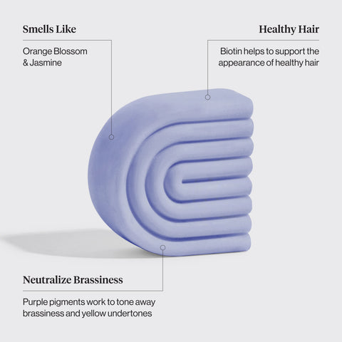 Purple Toning Shampoo & Conditioner Bar Combo for Color-Treated & Grey Hair