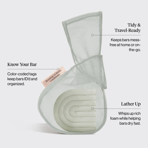 Rosemary & Biotin Conditioner Bar Saver Bag