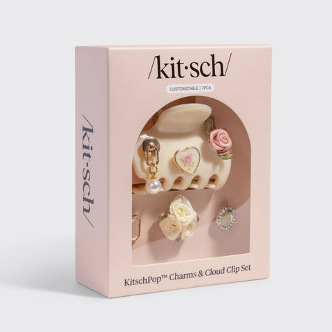 KitschPop™️ Cloud Clip & Charms in Pearlized Cream