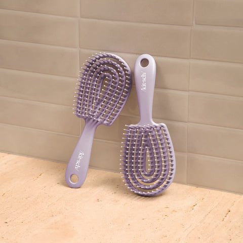 Soft Violet Detangling Flexi Brush - Mini
