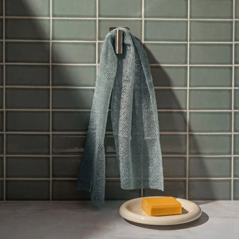 Aqua Grey African Net Sponge