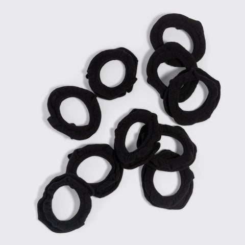 Black Petal Hair Elastics
