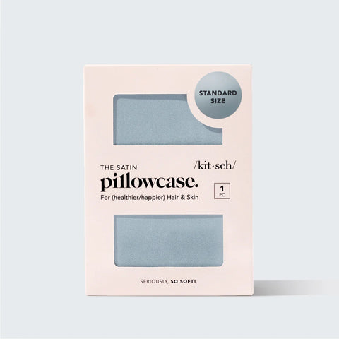 Satin Pillowcase in Haze Blue 4 Pack