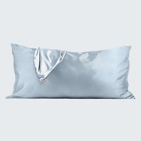 Satin Pillowcase in Haze Blue 4 Pack - King