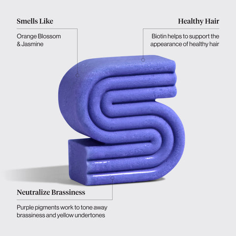 Purple Toning Shampoo & Conditioner Bar Combo for Color-Treated & Grey Hair