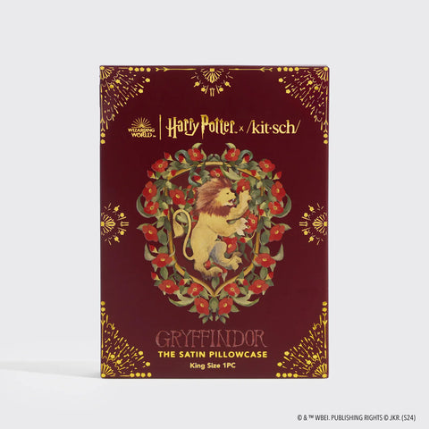 Kitsch x Harry Potter Satin Pillowcase in Gryffindor 2 Pack - King