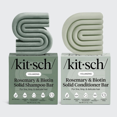 Rosemary & Biotin Volumizing Shampoo & Conditioner Bar Combo