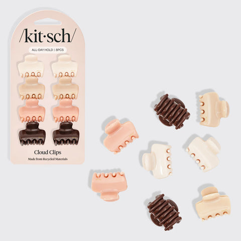 Rosewood Cloud Claw Clips 8pc Set - Mini