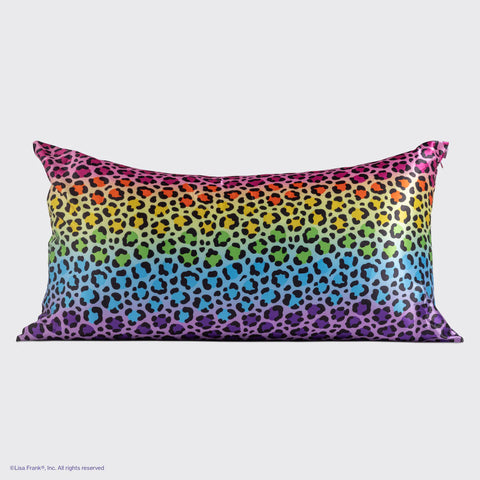 Lisa Frank x Kitsch Satin Pillowcase in Rainbow Leopard 4 Pack - King