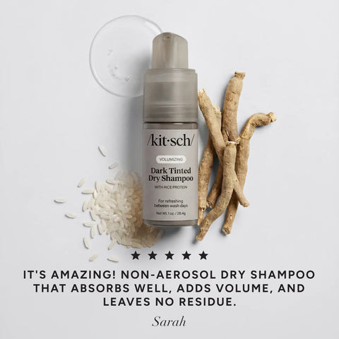 Volumizing Rice Protein Dry Shampoo - Dark Tinted 1 oz